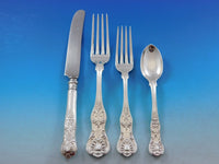Kings by D&H and various Sterling Silver Flatware Set for 12 Service 124 Pieces