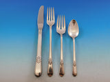 Adoration by 1847 Rogers Silverplate Flatware Set Service 53 pcs w/ floral chest