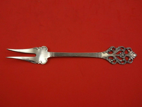 Viking Rose by Th. Marthinsen Norwegian .830 Silver Cocktail Fork 4 1/2"