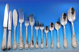 French 950 Sterling Silver Flatware Set Service 175 pieces in large fitted Chest