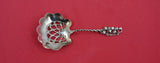 Lily of the Valley by Whiting Sterling Nut Spoon pierced twisted handle 4 1/2"