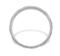 18k White Gold Wedding Band Ring Size 6.5 Jewelry (#J7284)