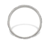 18k White Gold Wedding Band Ring Size 6.5 Jewelry (#J7284)