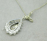 Platinum Pendant 1 Carat Fancy Gray Genuine Natural Diamond GIA Report (#J4654)