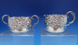 Floral by Shreve Sterling Silver Sugar and Creamer Set 2pc (#8470)
