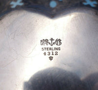Chantilly by Gorham Sterling Silver Fruit Bowl Heart Shape #4312 (#5120)