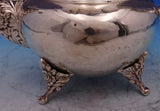 Chrysanthemum Japanese .950 Silver Tea Set 4pc with Silverplate Tray (#8818)
