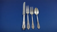 Rose Point by Wallace Sterling Silver Flatware Set For 8 Service 45 Pieces