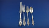 Rose Point by Wallace Sterling Silver Flatware Set For 8 Service 45 Pieces