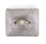 14k Yellow Gold Art Deco 1/3ct Genuine Natural Diamond Ring (#J5422)
