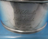 Silverplate Wine Coaster w/ Names and Date Inscriptions 1833, 1884, 1951 (#6488)