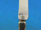 Lap Over Edge Acid Etched by Tiffany Sterling Dessert Knife Vermeil Fan Shells