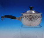 Coin Silver Pipkin with Lid, Wood Handle, and Gold Wash Interior (#4261)