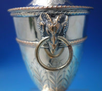 Sheffield English Estate Silverplated Copper Urn w/Ram Handles and Lid #5408