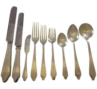 Clinton by Tiffany and Co Sterling Silver Flatware Set 8 Service 74 Pcs Dinner