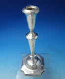 Shreve Sterling Silver Candlestick Pair Colonial Style 8 3/4" (#6149)