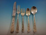 Corsage by Stieff Sterling Silver Flatware Set For 12 Service 62 Pieces
