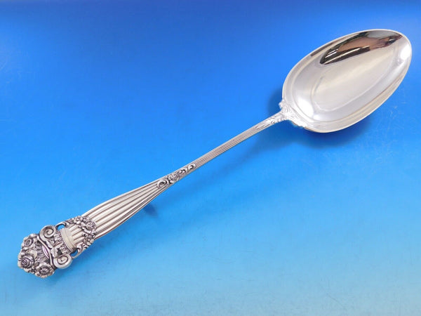 Georgian by Towle Sterling Silver Stuffing Spoon with Button 11 3/4"