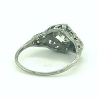 14k White Gold .78ct Genuine Natural Diamond Filigree Ring (#J5326)