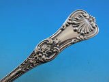 English King by Tiffany and Co Sterling Silver Waffle Server Pierced Floral 9"