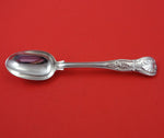 Kings by George Adams English Sterling Silver Dessert Spoon w/Crest Crown 7 1/8"
