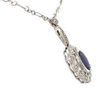 14k White Gold Genuine Natural Diamond Deco Style Pendant with Chain (#J7301)