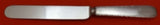 Feather Edge by Tiffany and Co Sterling Silver Regular Knife Blunt SP Square End