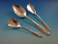 Leonore by Manchester Sterling Silver Flatware Set For 12 Service 90 Pcs