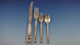 Royal Danish by International Sterling Silver Dinner Flatware Set Service 77 Pcs