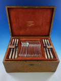 French Sterling Silver Flatware Set by Francois Nicoud Lavallee Service 51 Pcs