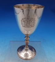Courtman Silver English Estate Sterling Silver Wine Goblet Queen's Jubilee #7409