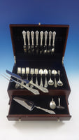 Rose Point by Wallace Sterling Silver Flatware Set For 8 Service 45 Pieces
