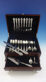 Rose Point by Wallace Sterling Silver Flatware Set For 8 Service 45 Pieces