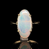 14k Yellow Gold Australian 2.15 Carat Genuine Natural Opal Ring 5.75 (#J7216)
