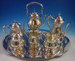 Old French by Gorham Sterling Silver Tea Set 6pc with Tray (#1639) Exceptional!