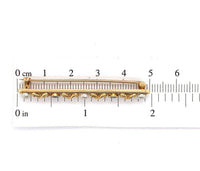 14k Yellow Gold Montana Sapphire and Pearl Bar Pin (#J5471)