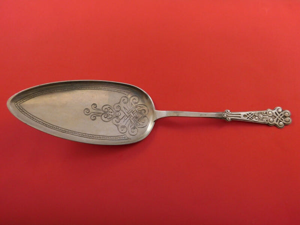 Heimburger Danish Sterling Silver Fish Server Hand Engraved Circa 1911 11"