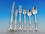 Alencon Lace by Gorham Sterling Silver Flatware Set for 12 Service 77 pieces