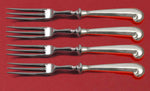Queen Anne-Williamsburg by Stieff Sterling Silver Fruit Fork Set 4pc Custom 6"