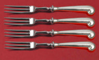 Queen Anne-Williamsburg by Stieff Sterling Silver Fruit Fork Set 4pc Custom 6"
