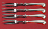 Queen Anne-Williamsburg by Stieff Sterling Silver Fruit Fork Set 4pc Custom 6"