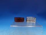 Roden Canadian Sterling Silver Salt Cellar with red glass liner 782 (#7438)