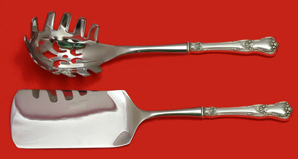 Memory Lane by Lunt Sterling Silver Italian Pasta Server Set 2pc HHWS Custom