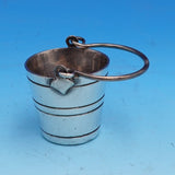 English Silverplate & Glass Whiskey Barrel Decanter by John Grinsell (#9214)