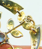 Victorian 9k Yellow Gold Sapphire Lavaliere Pendant (#J4202)