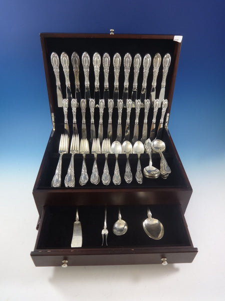 King Richard by Towle Sterling Silver Flatware Set For 12 Service 76 Pieces