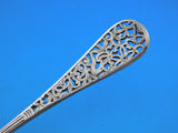 Pierced Handle by Tiffany Sterling Silver Ice Cream Spoon w/ bird foliage 6"