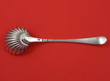 English Georgian Sterling Silver Preserve Spoon Shell Bowl c. 1760-1770s 7 3/8"