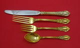 American Victorian Vermeil by Lunt Sterling Silver Regular Size Setting(s) 4pc
