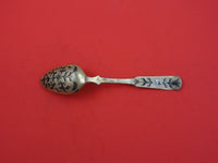 Russian Sterling Silver Dessert Spoon Moscow  1835 84=.875 vermeil 6 3/4"